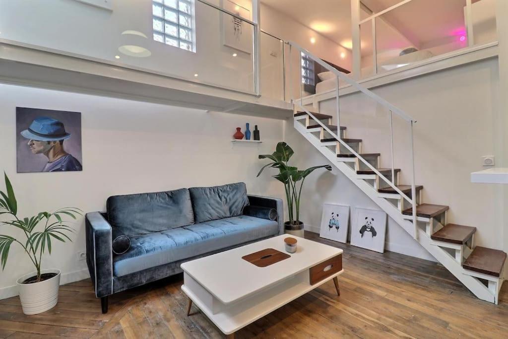 Unique Loft Apartment Located 15 Minutes From The Champs Elysees Saint-Ouen  Eksteriør billede