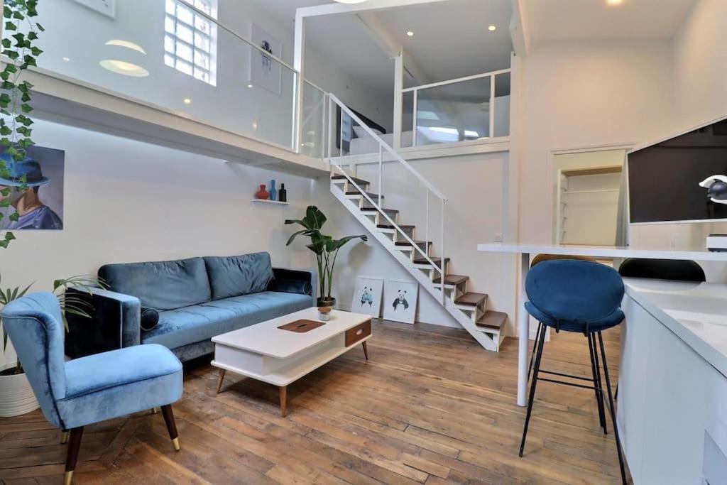 Unique Loft Apartment Located 15 Minutes From The Champs Elysees Saint-Ouen  Eksteriør billede
